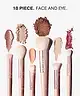 By BEAUTY BAY - Rose Glow 18 Piece Brush Set With Brush Stand